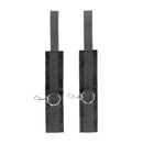Ouch! Black & White Velcro Hand Or Ankle Cuffs With Adjustable Straps