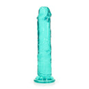 Realrock Crystal Clear Straight Realistic Dildo With Suction Cup