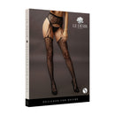 Le Desir Suspender Leopard Pantyhose