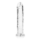 Realrock Crystal Clear Straight Realistic Dildo With Suction Cup