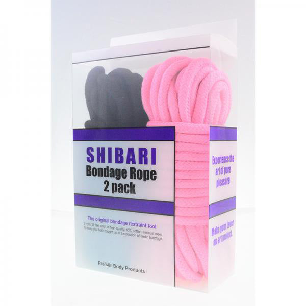 Plesur Shibari Rope Set Black & Pink