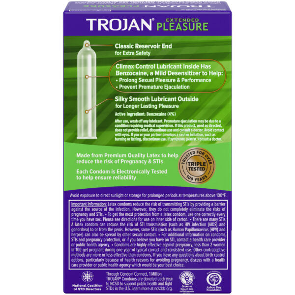 Trojan Extended Pleasure Condoms