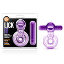 Play With Me Lick It Vibrating Double Strap Cockring
