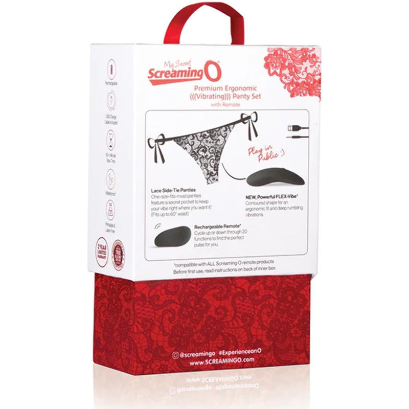 Screaming O Premium Ergonomic Remote Panty Set