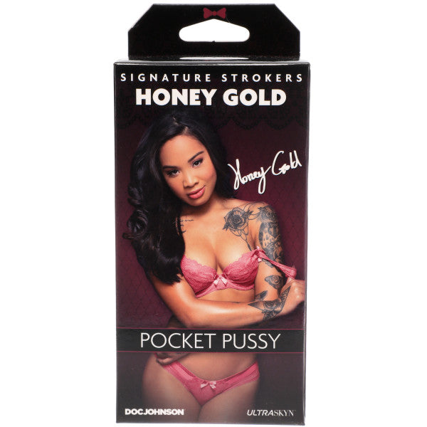 Signature Strokers Honey Gold Ultraskyn Pocket Pussy