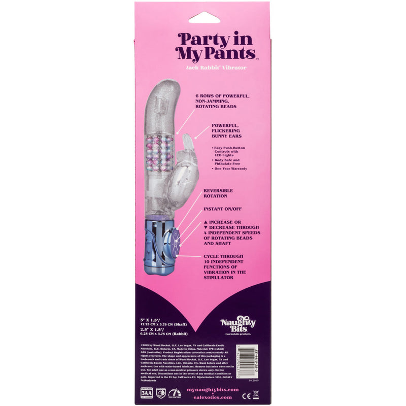 Naughty Bits Party In My Pants Jack Rabbit Vibrator