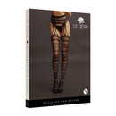 Le Desir Suspender Striped Pantyhose