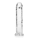 Realrock Crystal Clear Straight Realistic Dildo With Suction Cup
