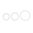 White Rubber Ring 3 Piece Set