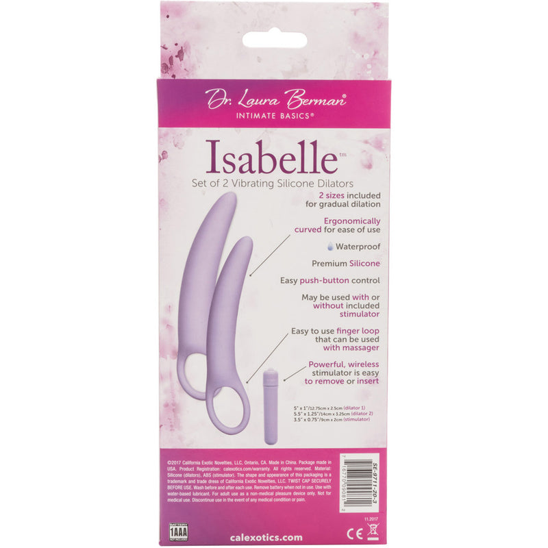 Dr. Laura Berman Isabelle Set Of 2 Vibrating Silicone Dilators