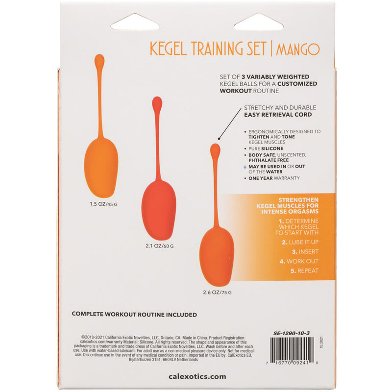 Kegel Training Set Mango 3 Pack