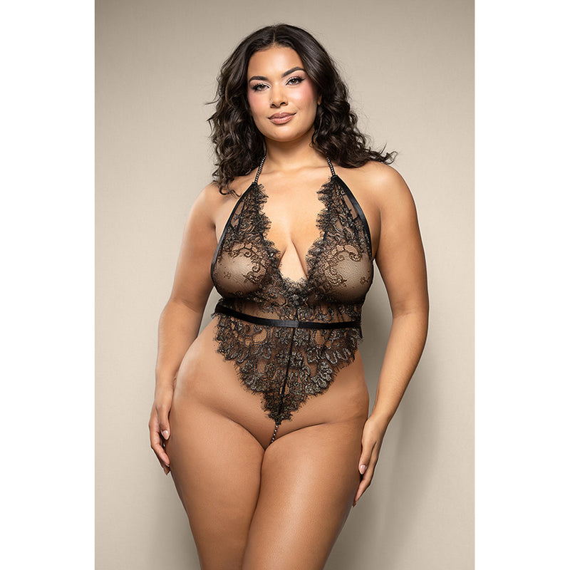Pearl Halter Teddy