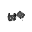 Ouch! Black & White Bonded Leather Hogtie With Hand And Ankle Cuffs