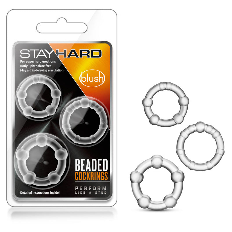 Stay Hard Beaded Cockrings