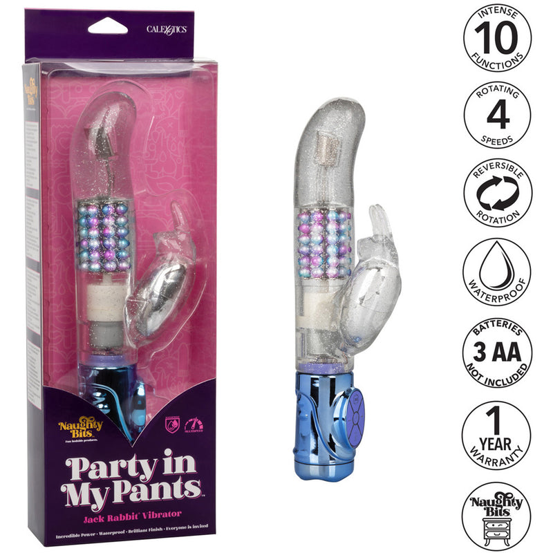 Naughty Bits Party In My Pants Jack Rabbit Vibrator