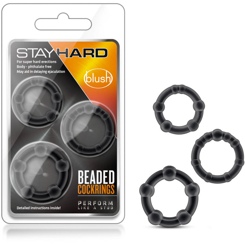 Stay Hard Beaded Cockrings