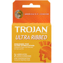 Trojan Ribbed Lubricated Condoms