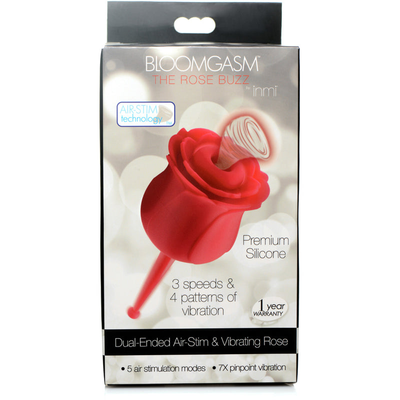 Inmi Bloomgasm Rose Buzz 7X Silicone Clit Stimulator And Vibrator