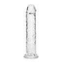 Realrock Crystal Clear Straight Realistic Dildo With Suction Cup