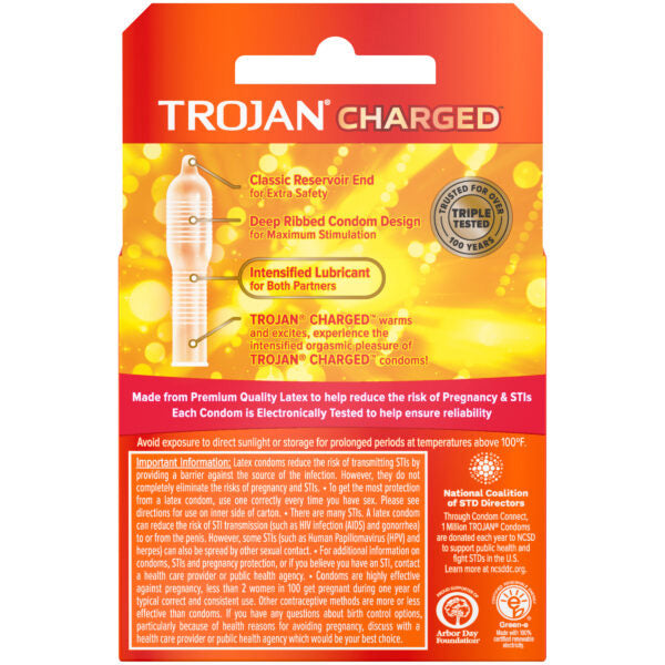 Trojan Intensified Charged Condoms