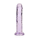 Realrock Crystal Clear Straight Realistic Dildo With Suction Cup