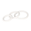 White Rubber Ring 3 Piece Set