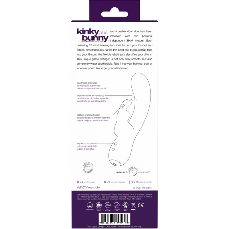 Kinky Bunny Plus Rechargeable Dual Vibe