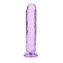 Realrock Crystal Clear Straight Realistic Dildo With Suction Cup