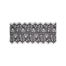 Ouch! Black & White Lace Mask With Elastic Straps