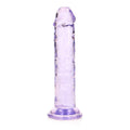 Realrock Crystal Clear Straight Realistic Dildo With Suction Cup