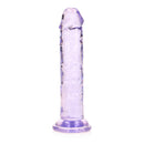 Realrock Crystal Clear Straight Realistic Dildo With Suction Cup