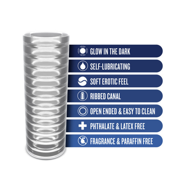 Rize Ribz Glow In The Dark Self-Lubricating Stroker