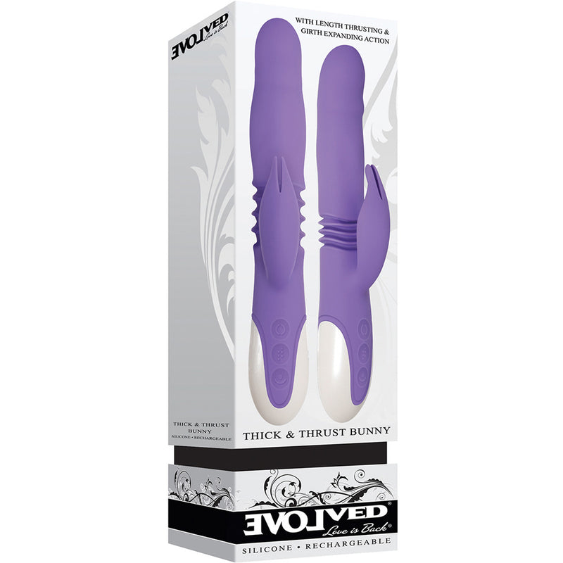 Thick & Thrust Bunny Purple Rabbit Vibrator