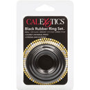 Black Rubber Ring 3 Piece Set