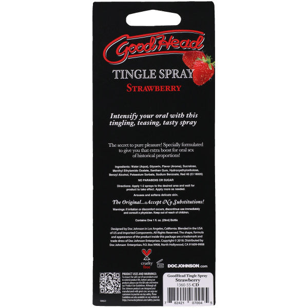 Goodhead Tingle Spray Salivating Strawberry 1 oz.