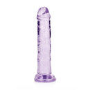 Realrock Crystal Clear Straight Realistic Dildo With Suction Cup