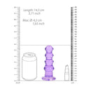 Realrock Crystal Clear Curvy Dildo Or Butt Plug