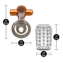 Stay Hard Vibrating Tonguey Cock Ring Set With Sleeve