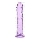 Realrock Crystal Clear Straight Realistic Dildo With Suction Cup