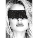 Ouch! Black & White Lace Mask With Elastic Straps