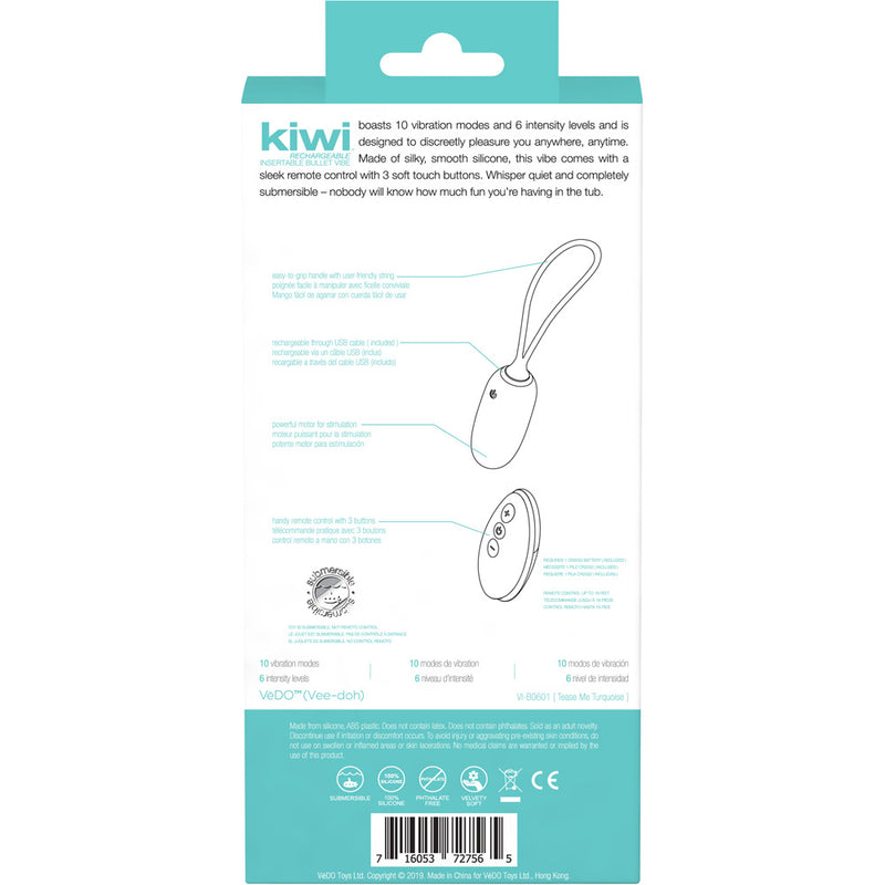 Kiwi Rechargeable Insertible Bullet