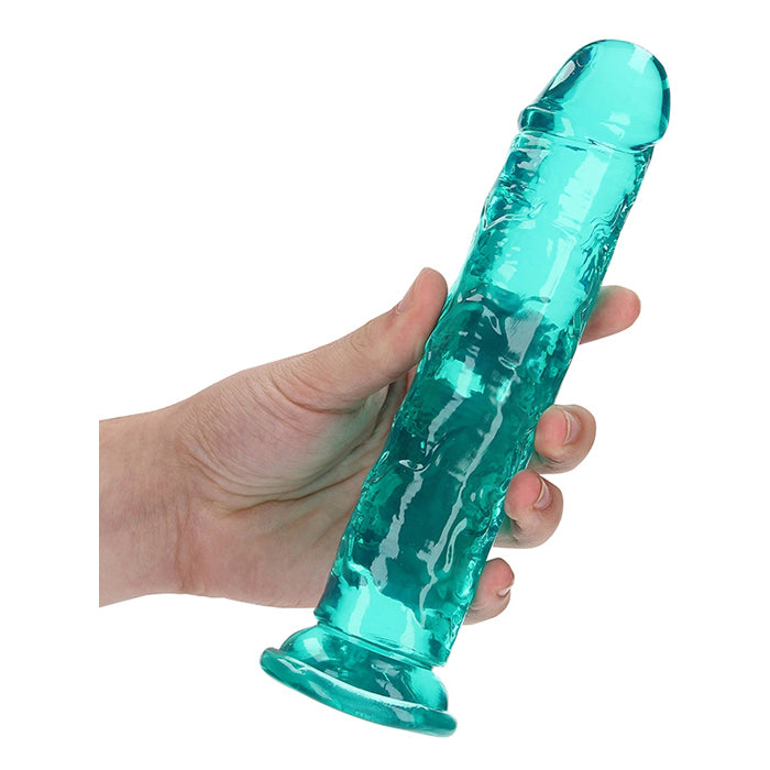 Realrock Crystal Clear Straight Realistic Dildo With Suction Cup