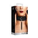 Ouch! Velvet & Velcro Adjustable Collar With Leash