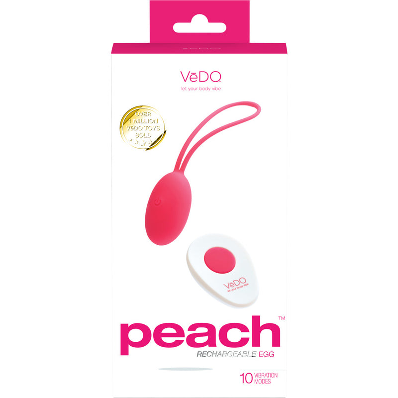 Peach Rechargeable Egg Vibe