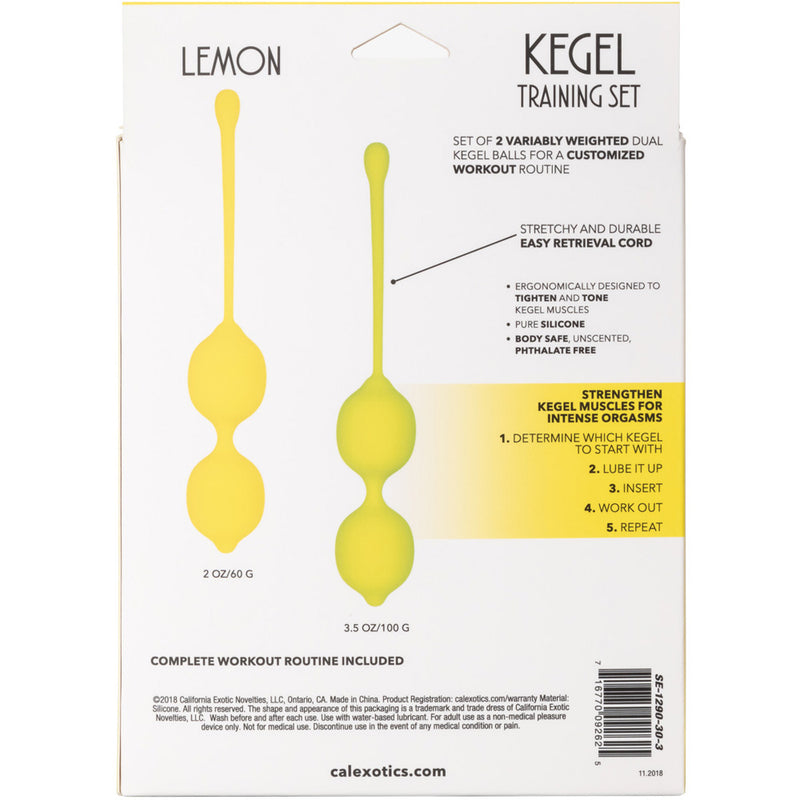 Kegel Training Set Lemon 2 Pack