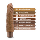 Dr. Skin Cock Vibe 10 Vibrating Cock