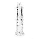 Realrock Crystal Clear Straight Realistic Dildo With Suction Cup