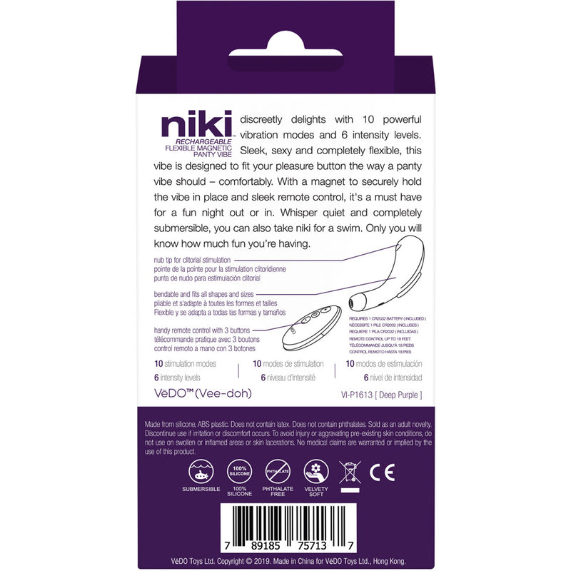 Niki Rechargeable Panty Vibe