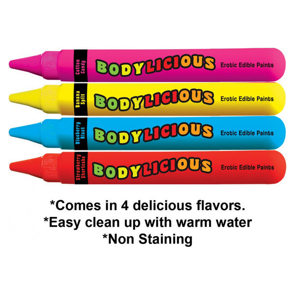 Bodylicious Edible Body Pens 4Pk