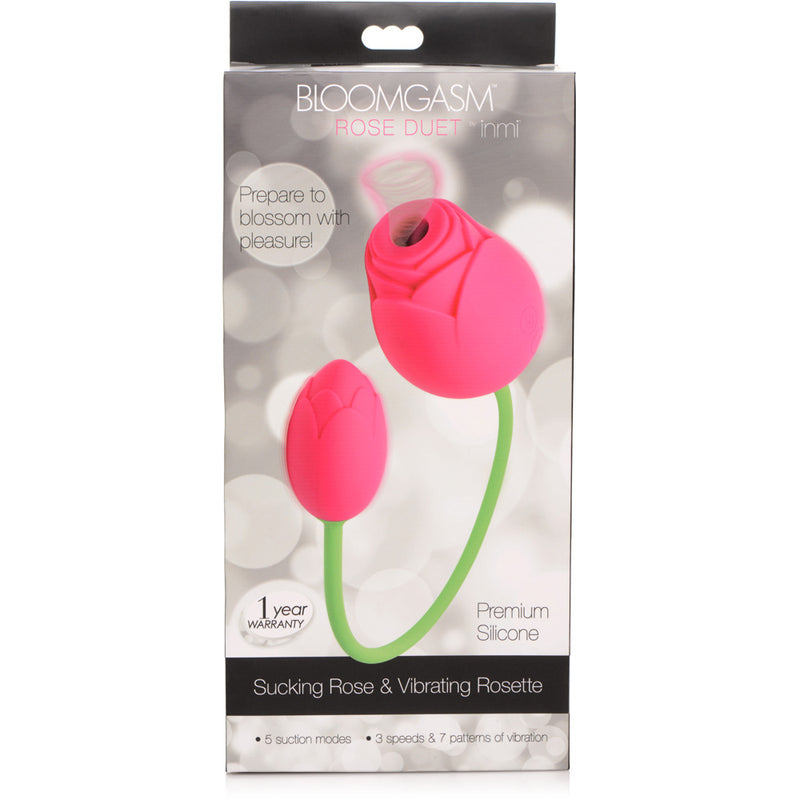 Inmi Bloomgasm Rose Duet Pink Sucking Rose & Vibrating Rosette